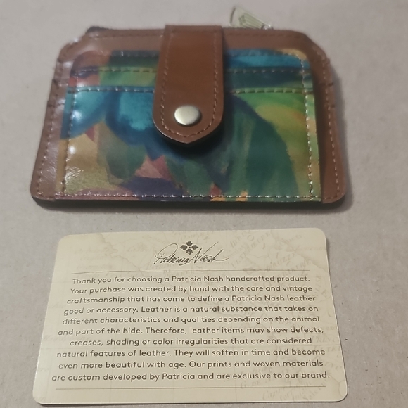 Patricia Nash Accessories - Patricia Nash Multicolor Leather Card Holder